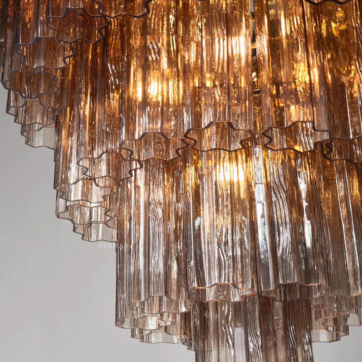 Murano Chandelier – 78 tubes – Smoked - Image 6