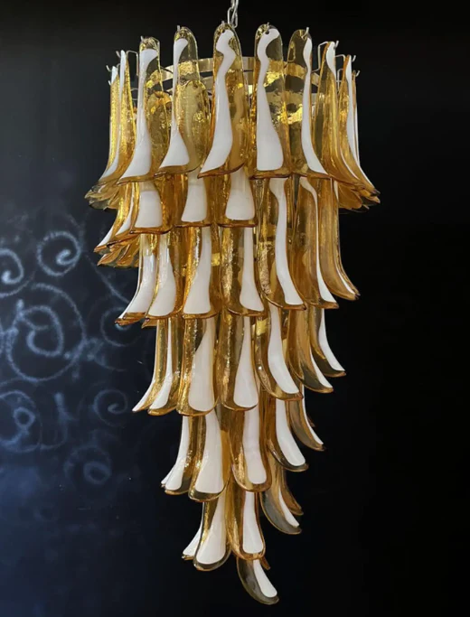 Murano Chandelier – 83 petals – Caramel - Image 2