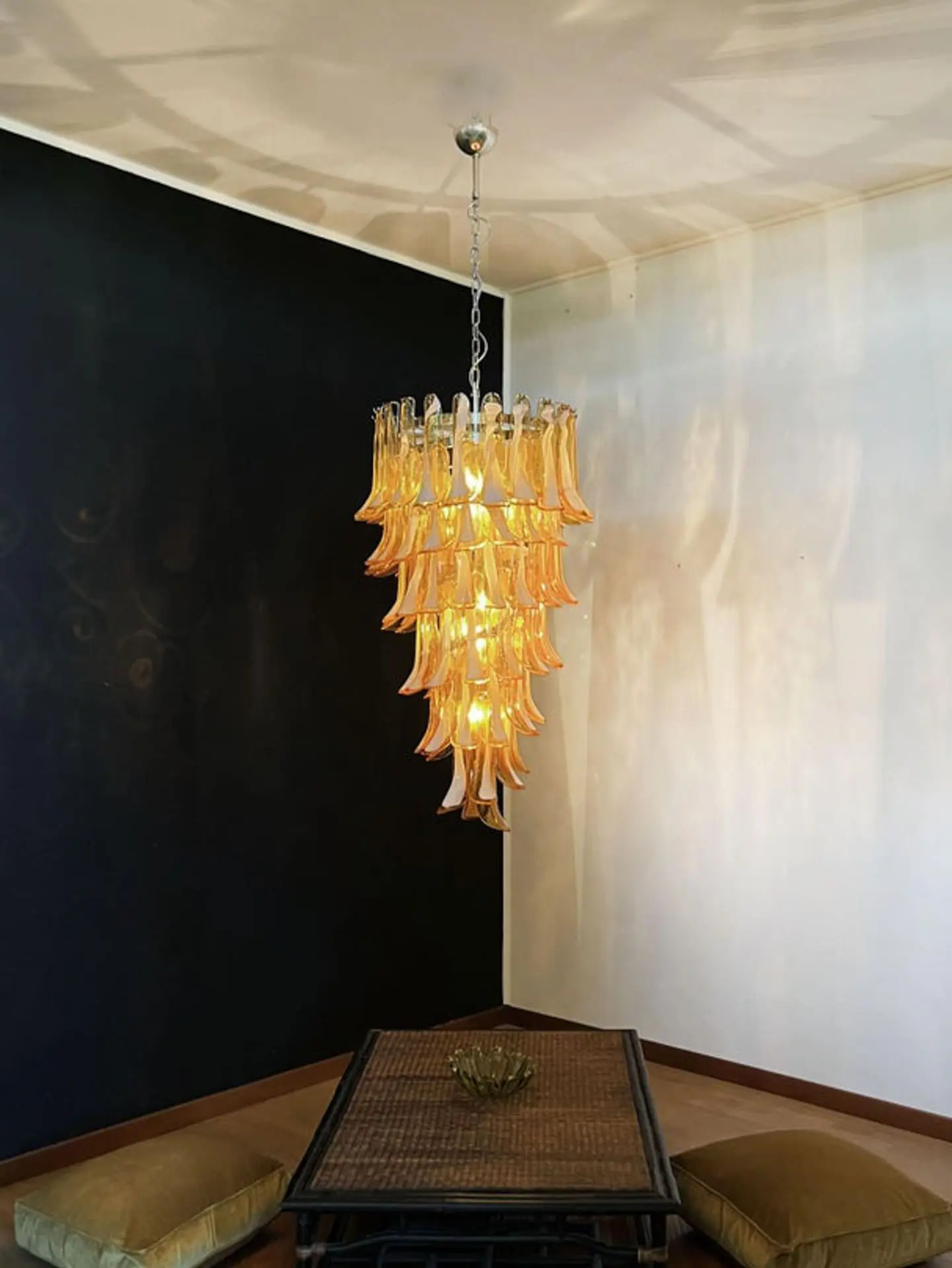 Murano Chandelier – 83 petals – Caramel - Image 7