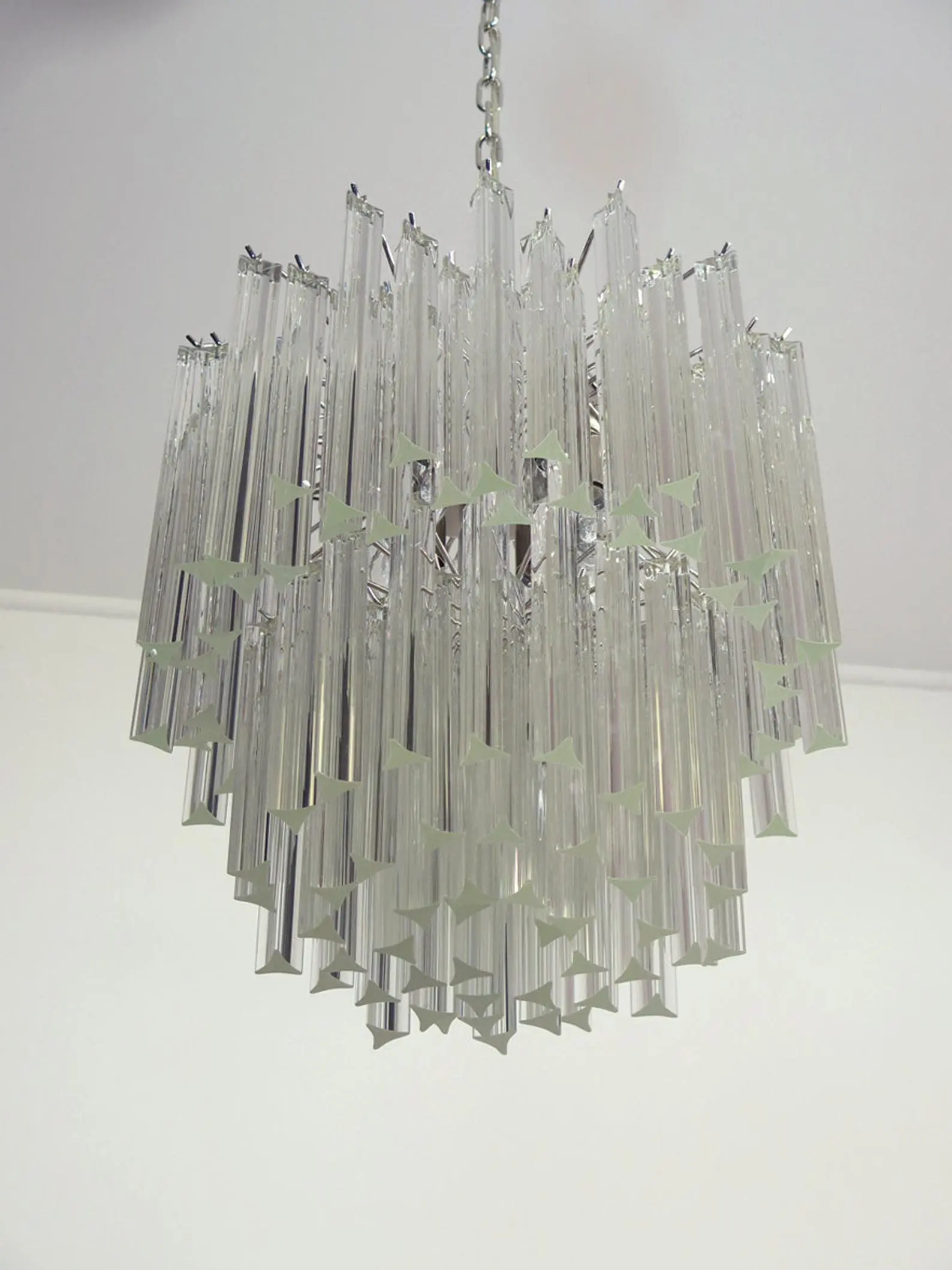 Murano Chandelier – Arianna -107 prisms – Transparent - Image 5