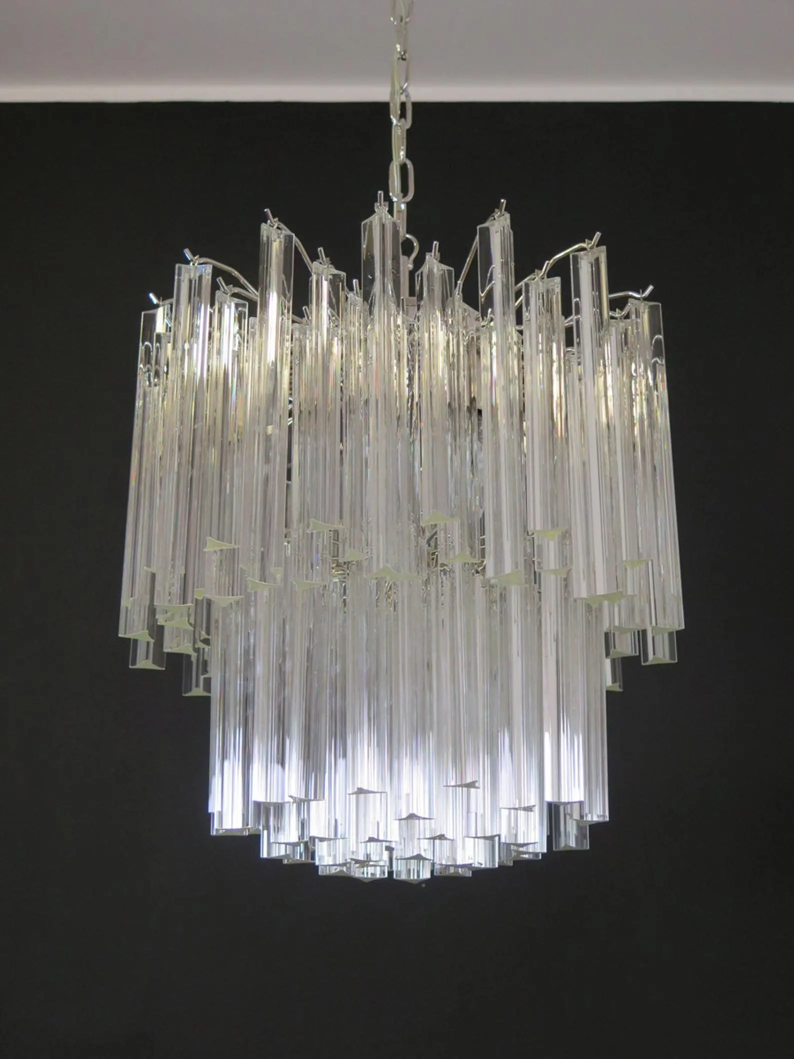 Murano Chandelier – Arianna -107 prisms – Transparent - Image 6