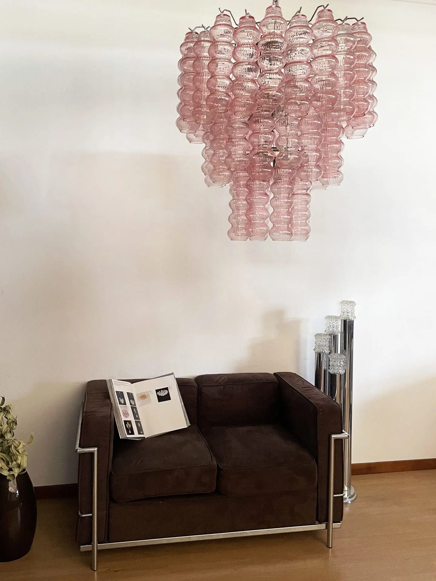 Murano Chandelier – Curva – Rosa – 48 tubes - Image 13
