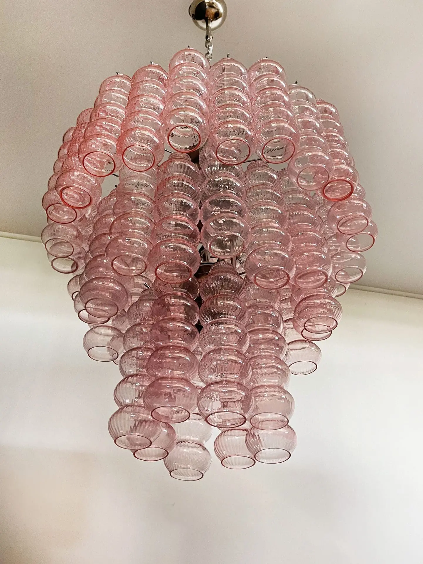 Murano Chandelier – Curva – Rosa – 48 tubes - Image 9