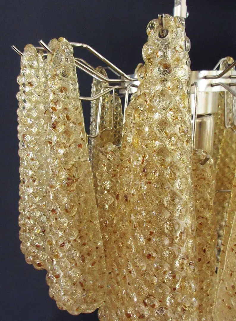 Murano Chandelier – Drop – 41 glasses – Amber - Image 11