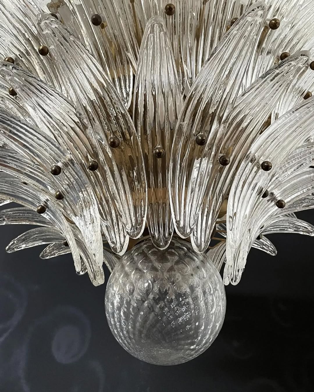 Murano Chandelier – Palmette – 163 glasses – Smoked - Image 12