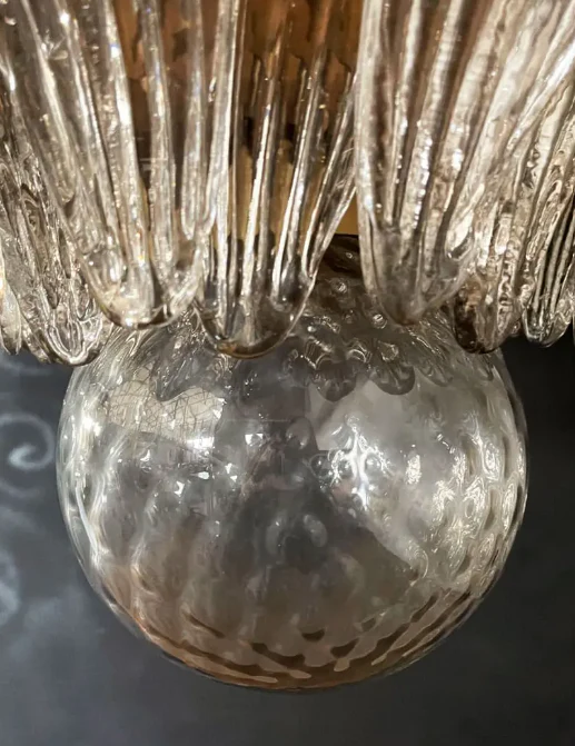 Murano Chandelier – Palmette – 163 glasses – Smoked - Image 5