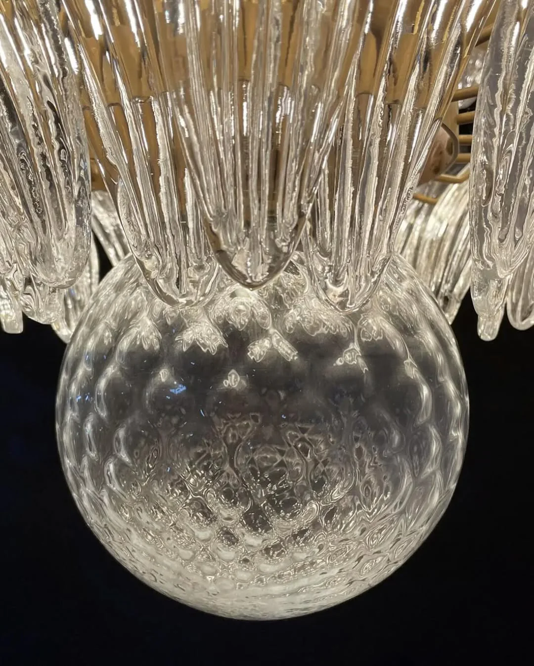Murano Chandelier – Palmette – 163 glasses – Smoked - Image 8