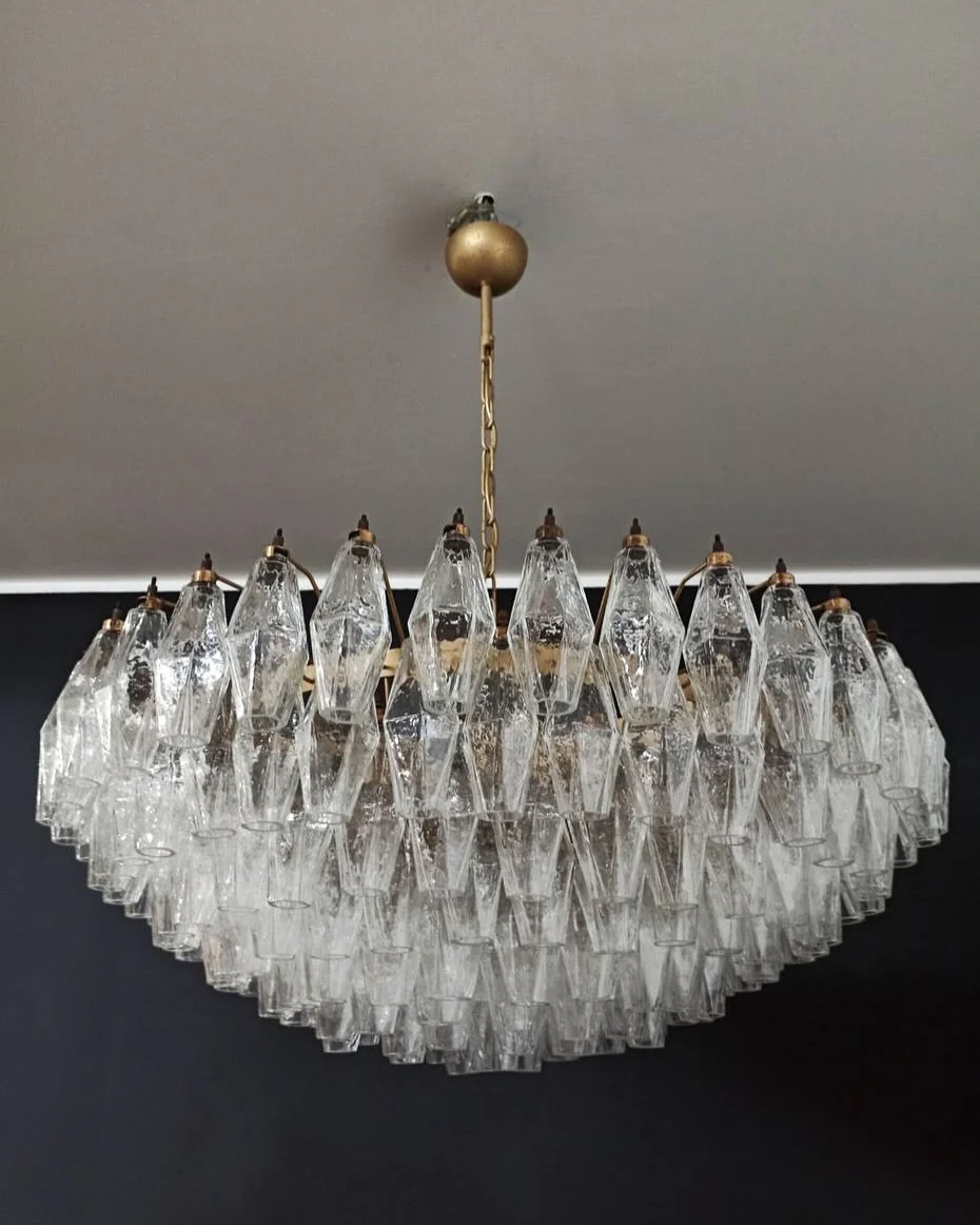 Murano Chandelier – Poliedri – 185 glass – Iridescent - Image 2