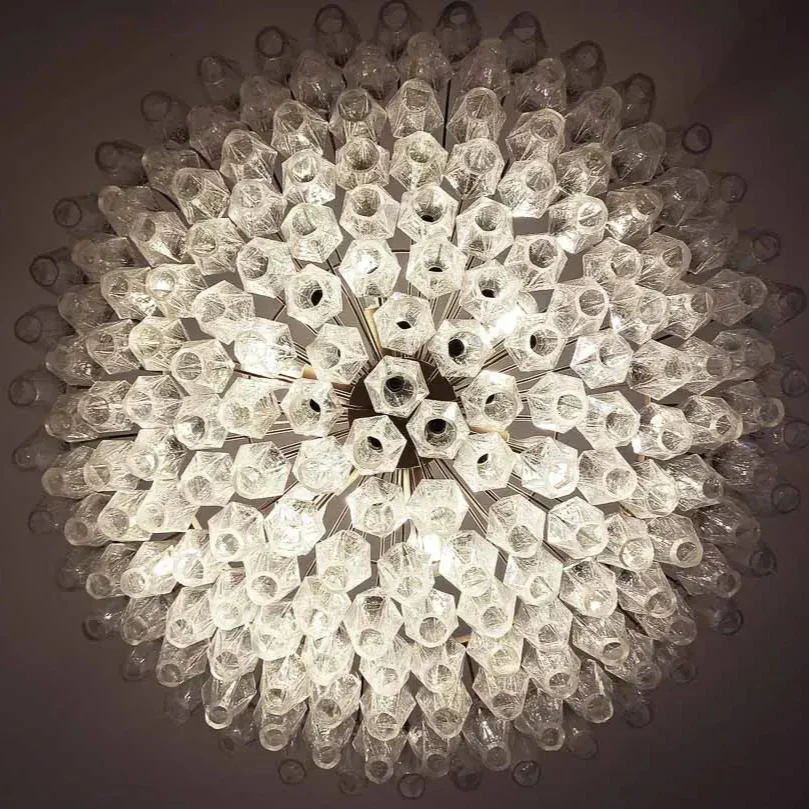 Murano Chandelier – Poliedri – 185 glass – Iridescent - Image 6