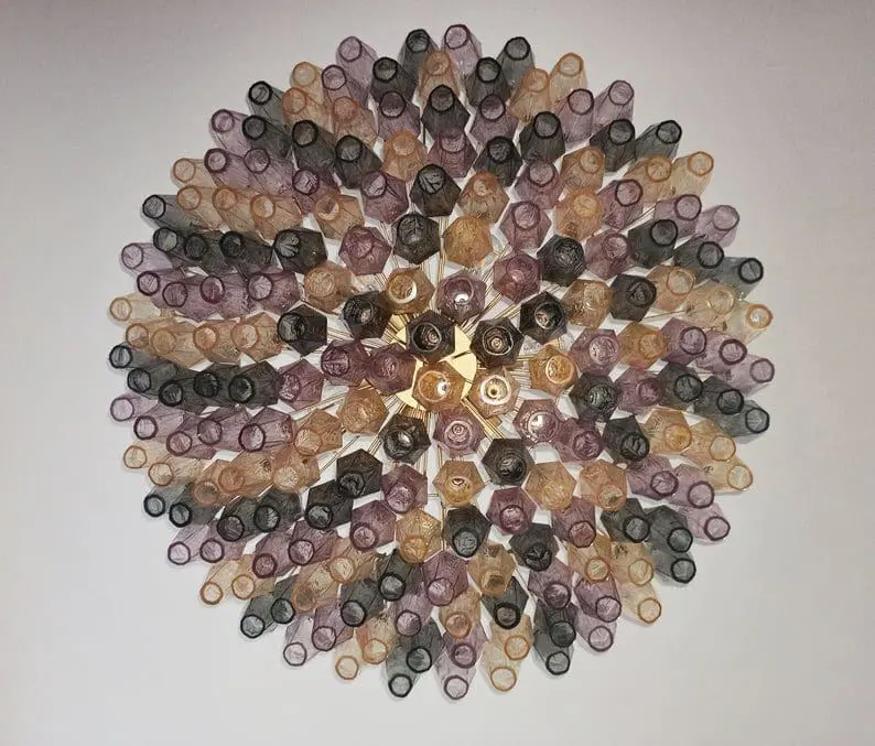 Murano Chandelier – Poliedri – 185 glass – Multi - Image 2