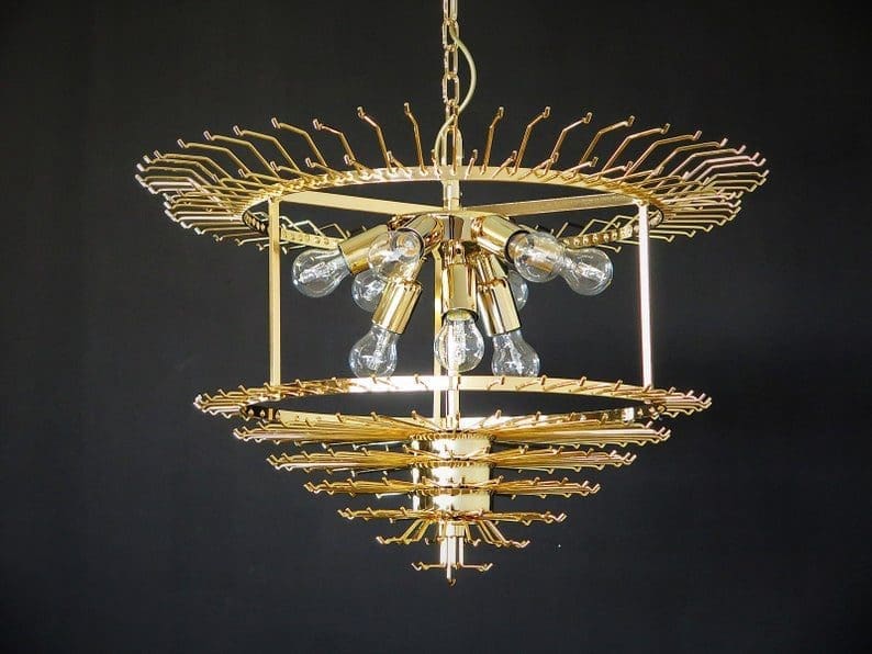 Murano Chandelier – Quadriedri – 265 prisms – Transparent - Image 4