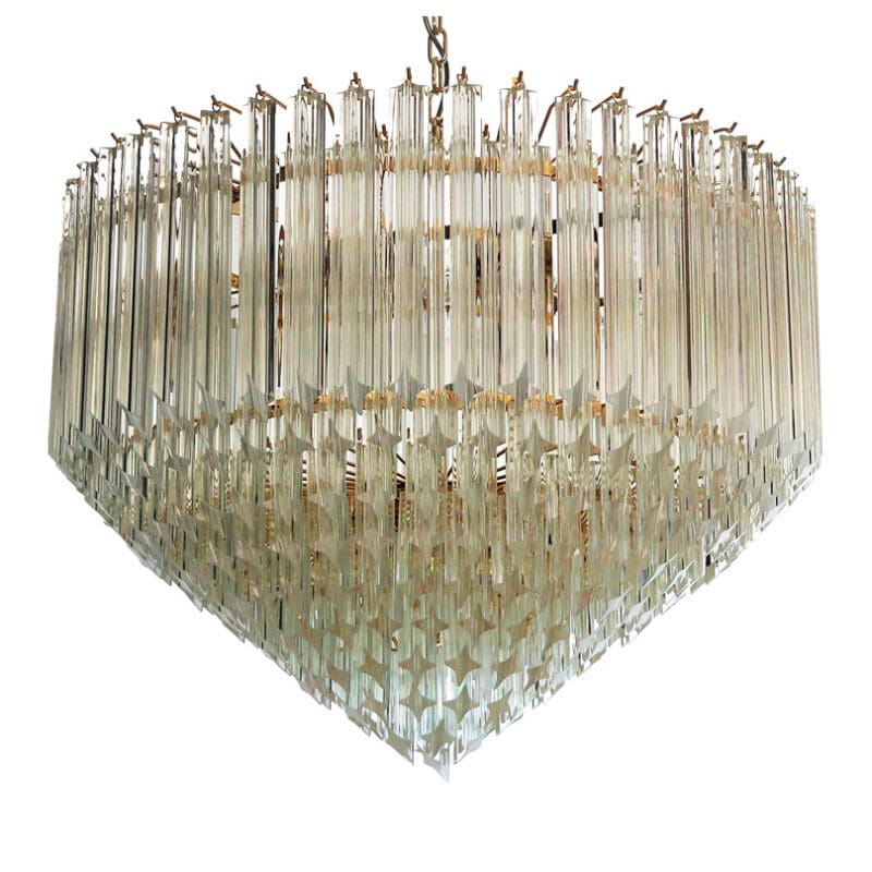 Murano Chandelier – Quadriedri – 265 prisms – Transparent - Image 7