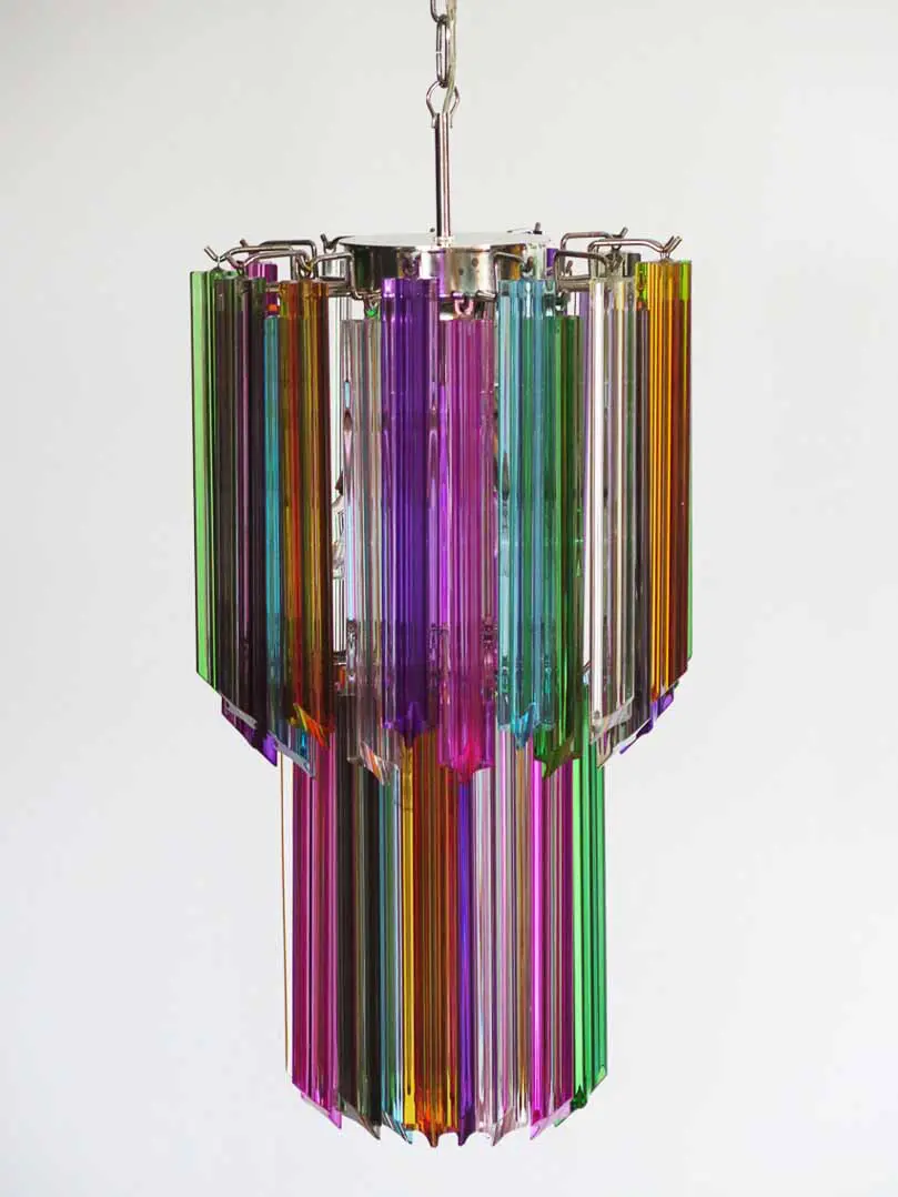 Murano Chandelier – Quadriedri – 46 prisms – Multi - Image 2