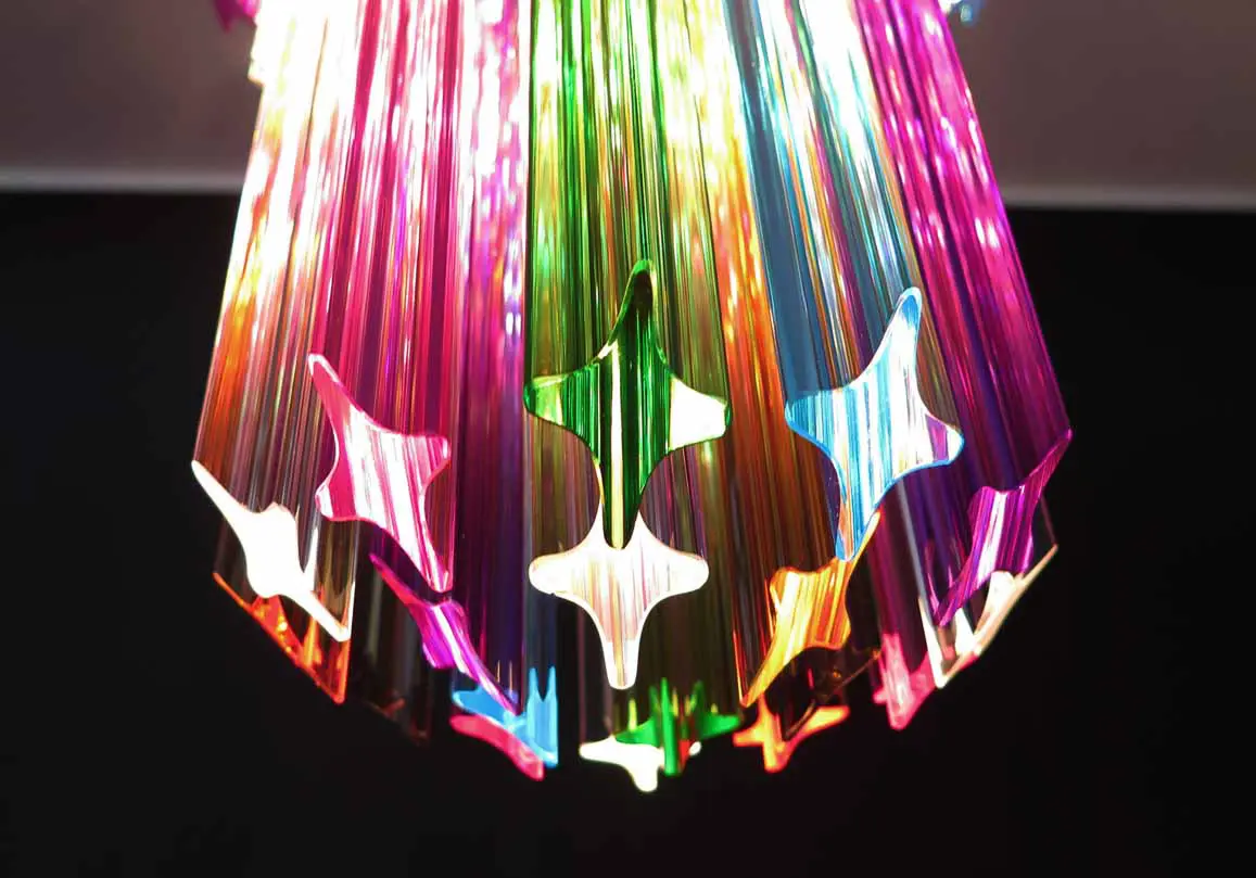 Murano Chandelier – Quadriedri – 46 prisms – Multi - Image 3