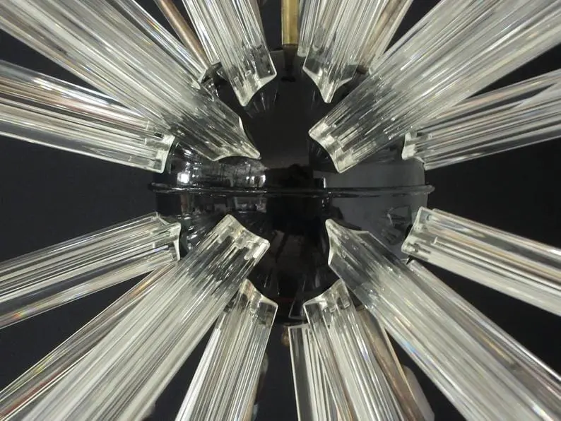 Murano Chandelier – Sputnik – 50 prisms – Transparent - Image 3