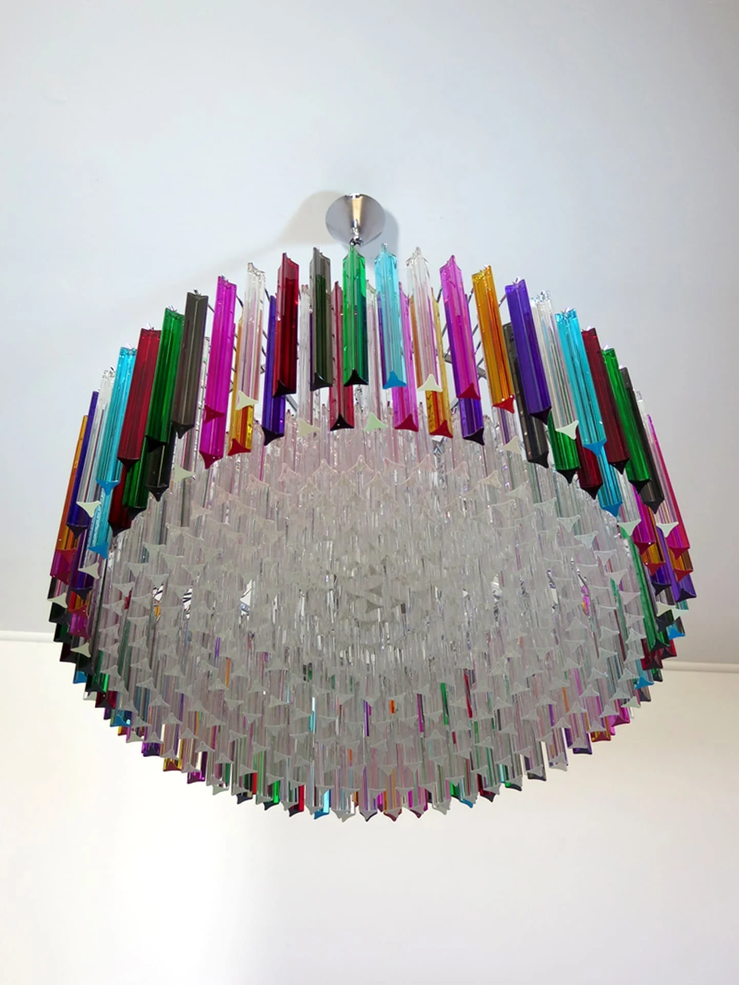 Murano Chandelier – Triedri Round – 391 prisms – Multi - Image 8
