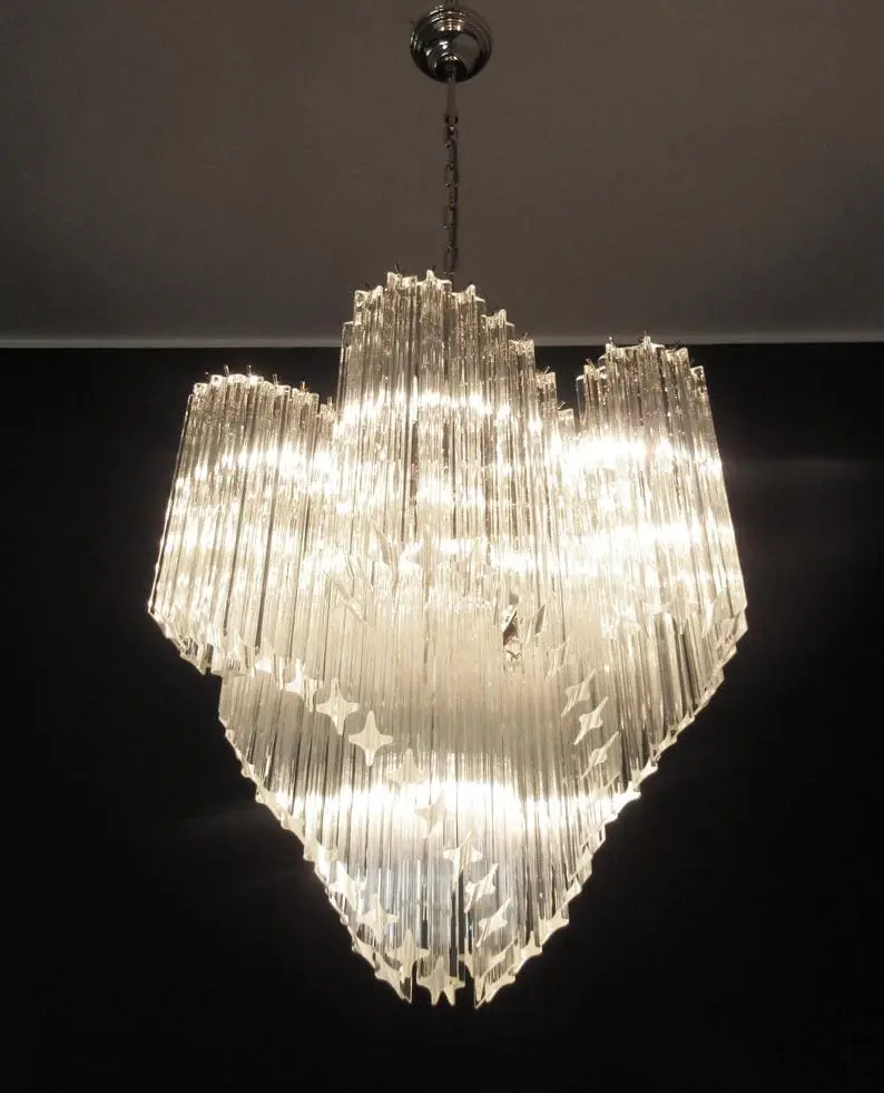 Murano Chandelier – Viennetta -114 prims – Transparent - Image 3