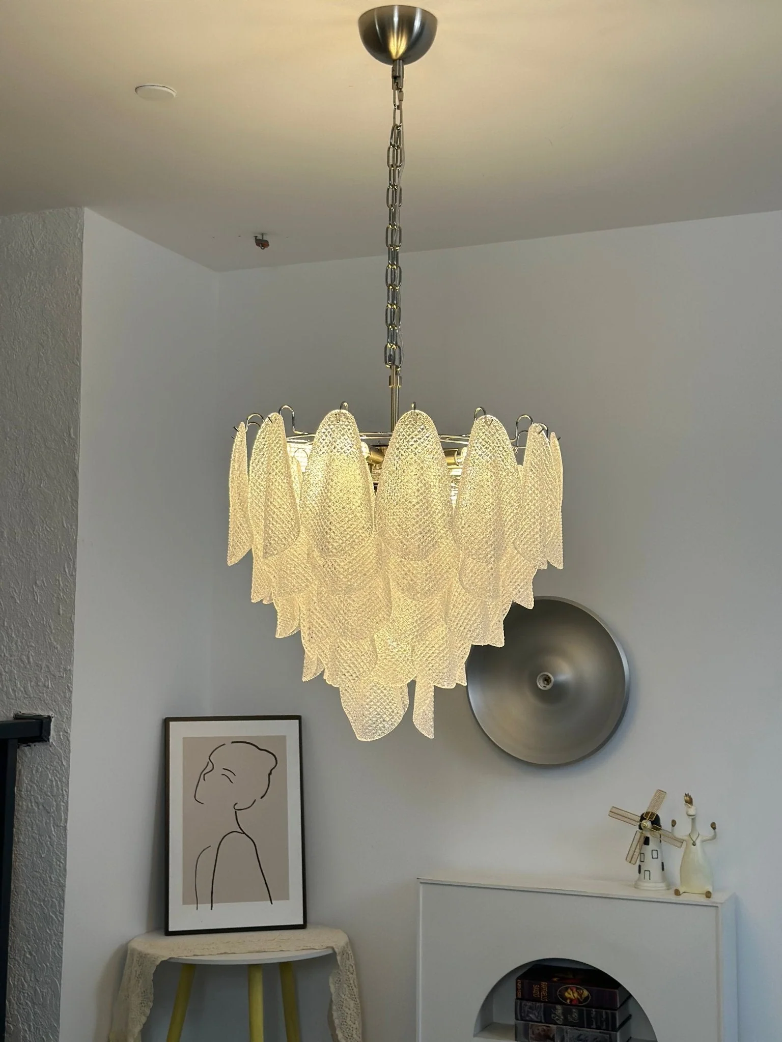 Murano Glass Teardrop Chandelier - Image 4