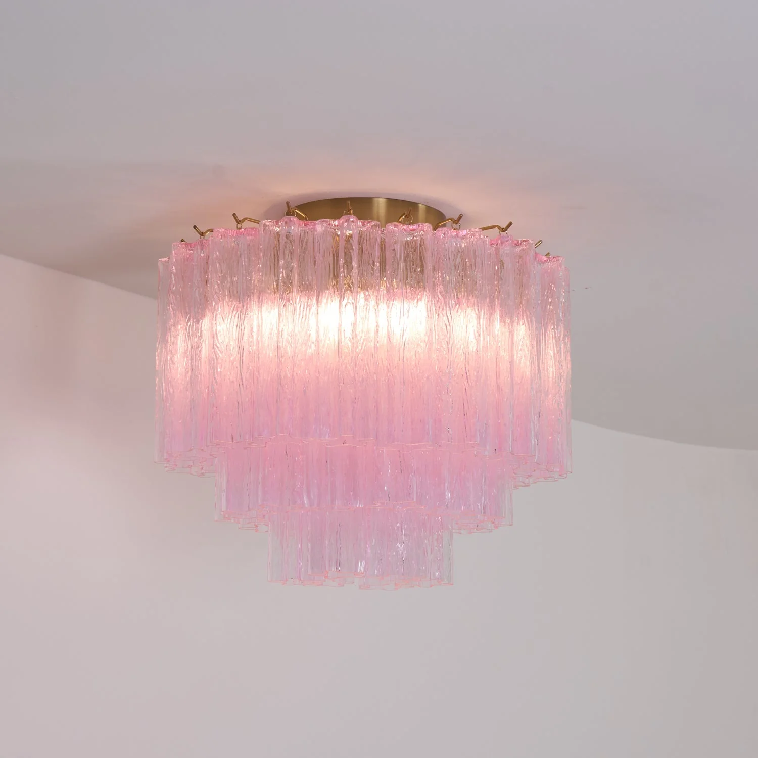 Murano Pink Glass Ceiling Light - Image 29