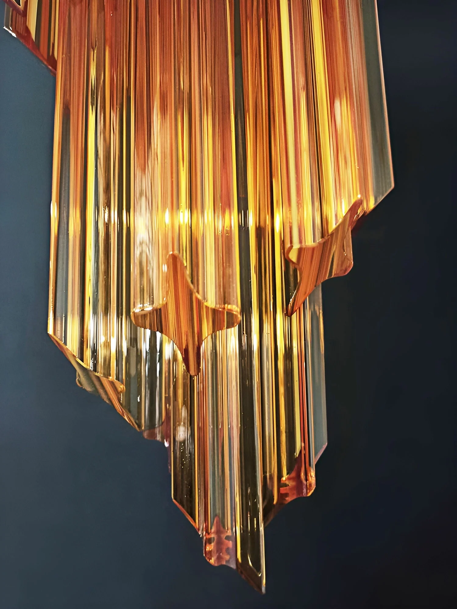 Murano Spiral Prism Glass Chandelier - Image 12