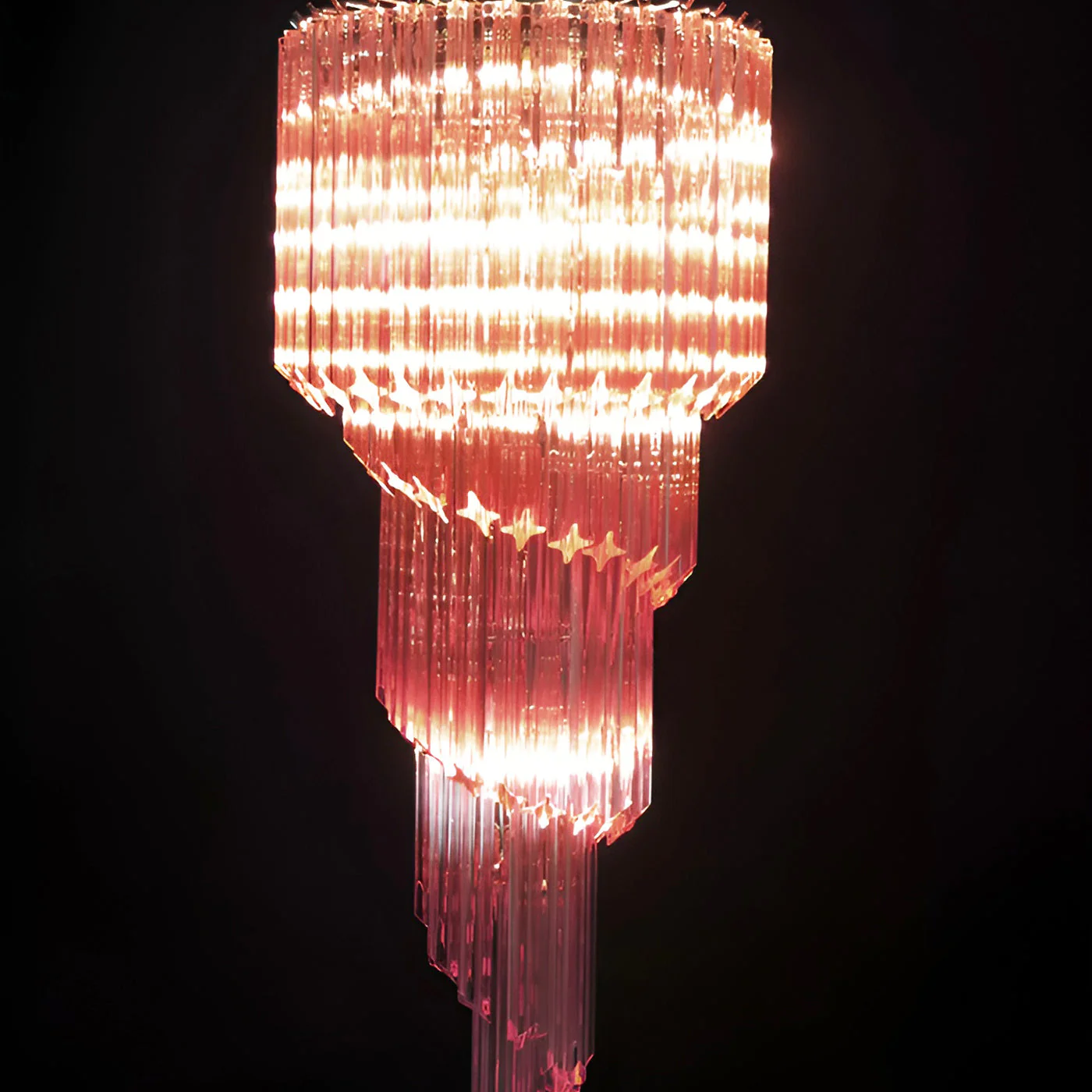 Murano Spiral Prism Glass Chandelier - Image 60