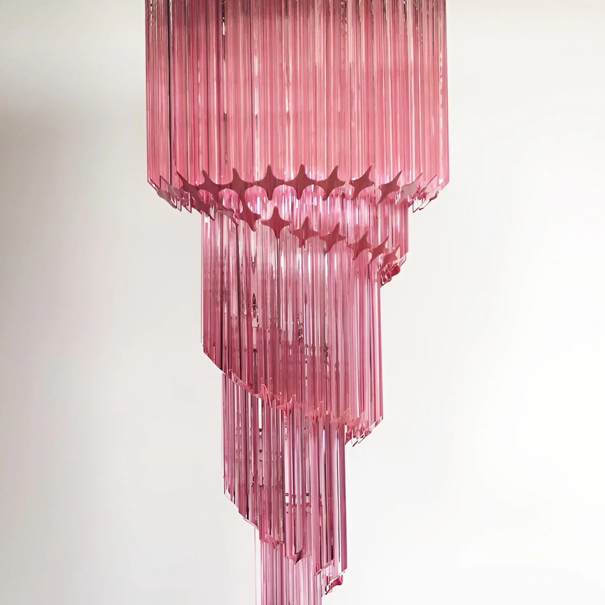 Murano Spiral Prism Glass Chandelier - Image 62