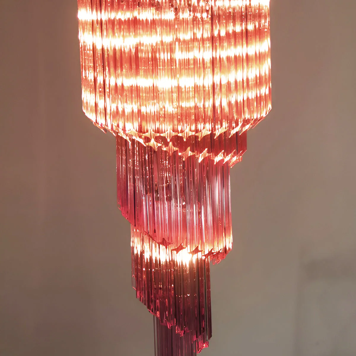 Murano Spiral Prism Glass Chandelier - Image 63