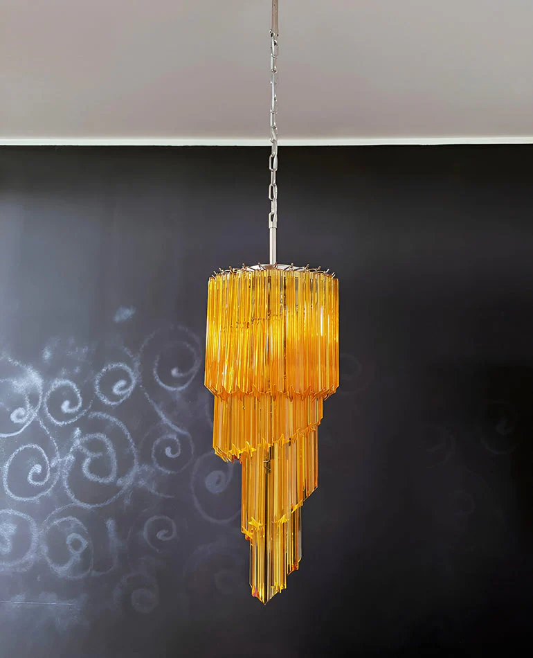 Murano Spiral Prism Glass Chandelier - Image 64