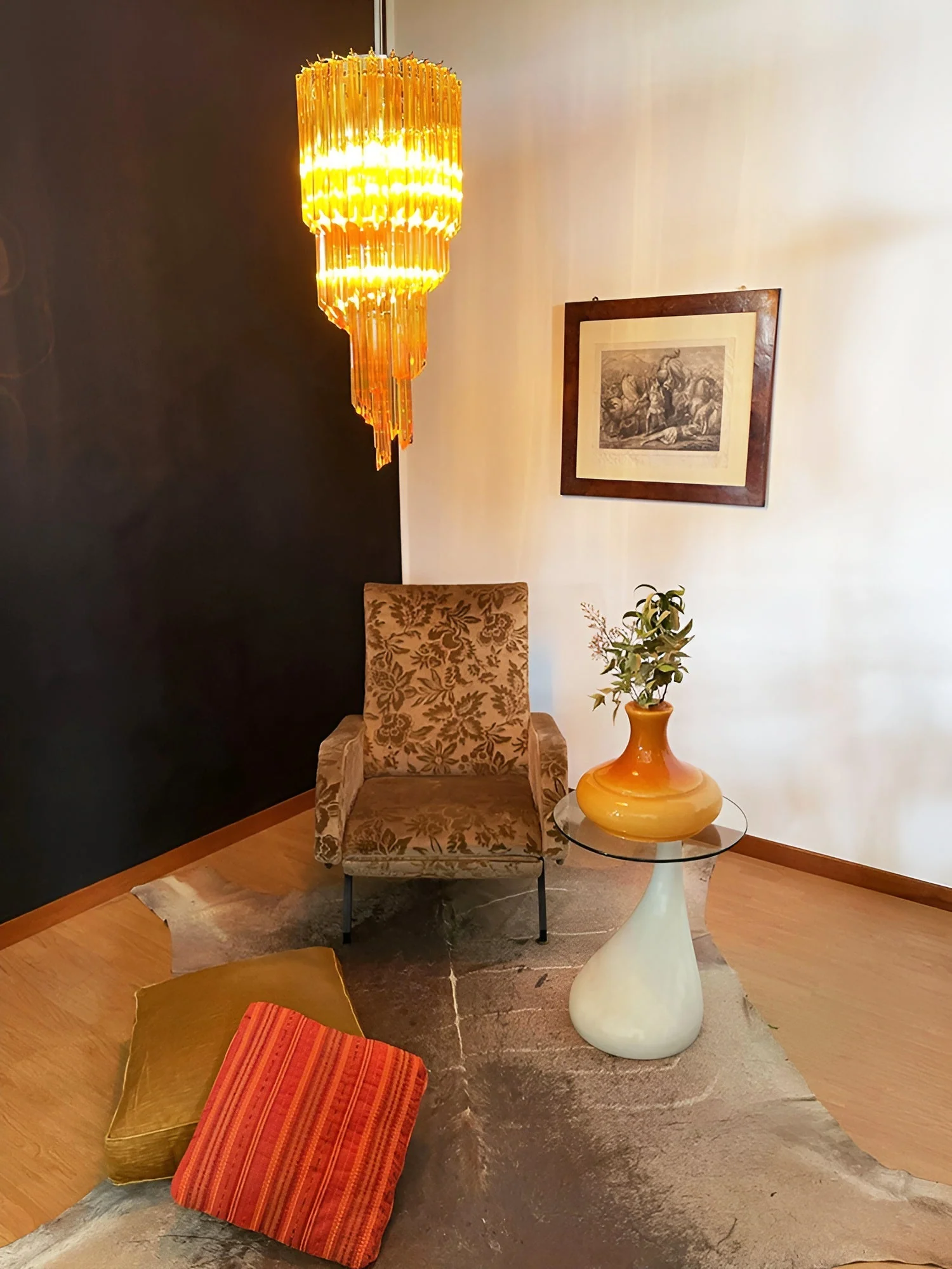 Murano Spiral Prism Glass Chandelier - Image 7