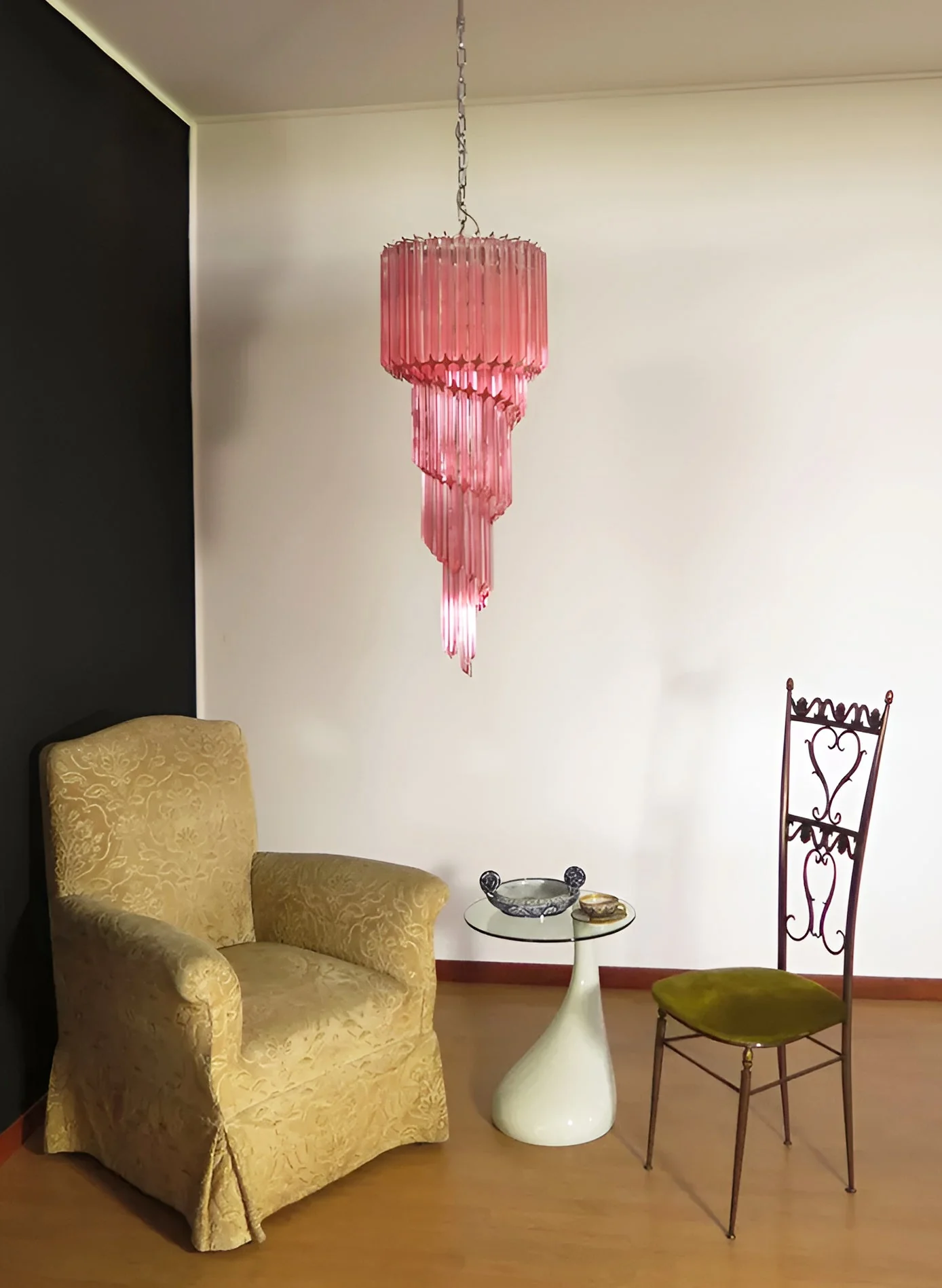 Murano Spiral Prism Glass Chandelier - Image 75