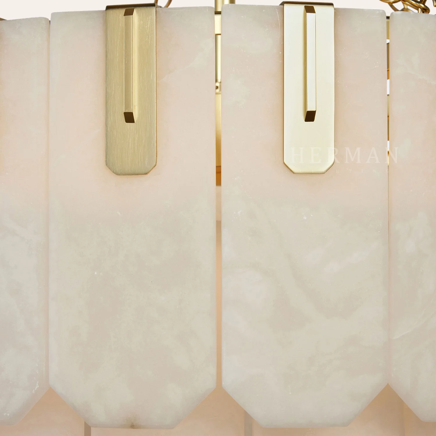Nadia Alabaster Chandelier 30" 41" - Image 10