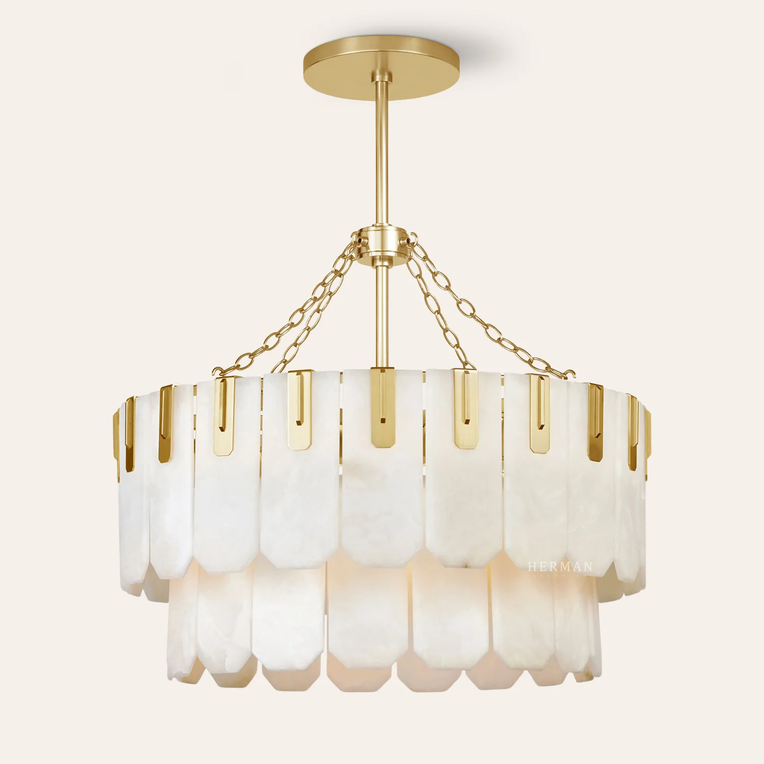 Nadia Alabaster Chandelier 30" 41" - Image 4