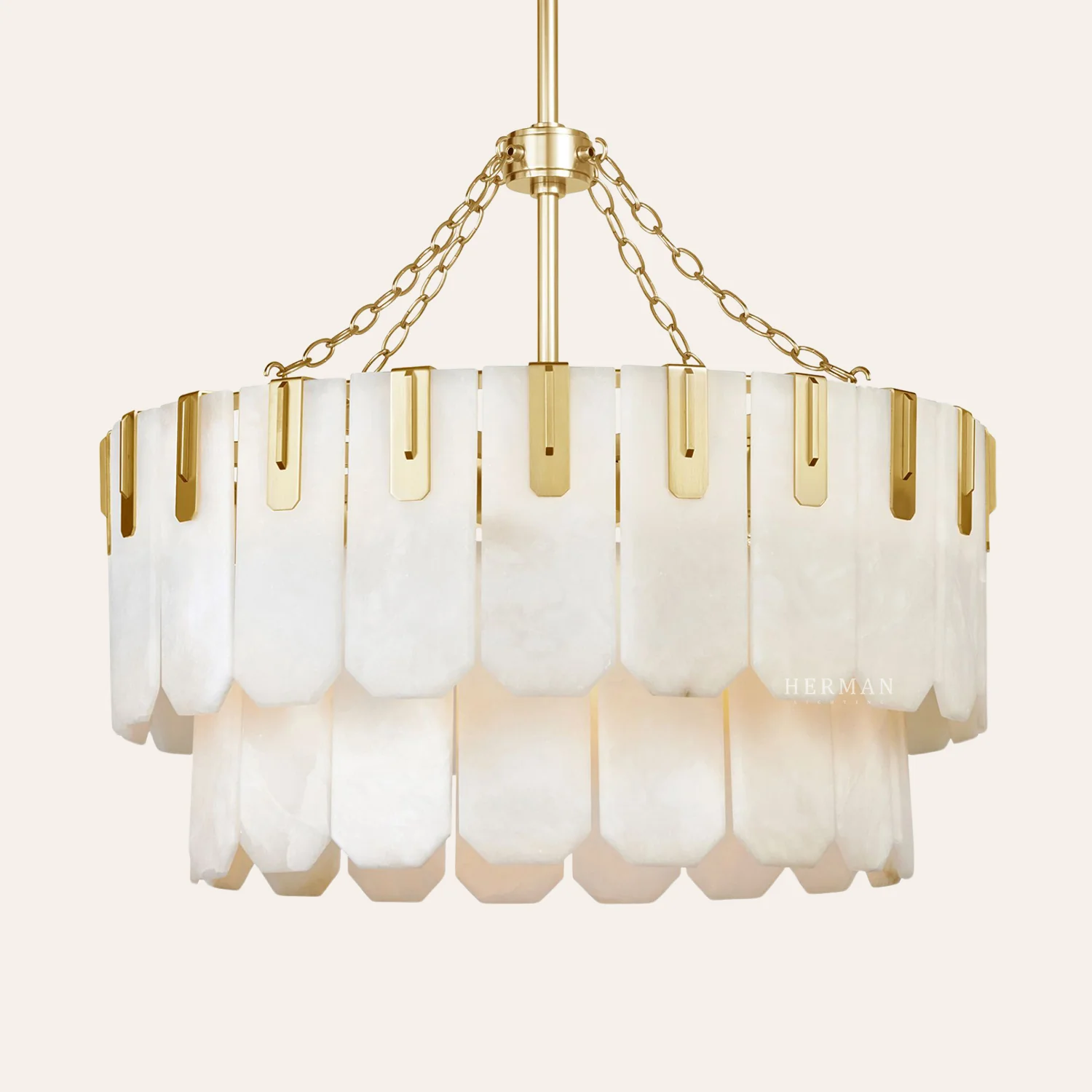 Nadia Alabaster Chandelier 30" 41" - Image 6
