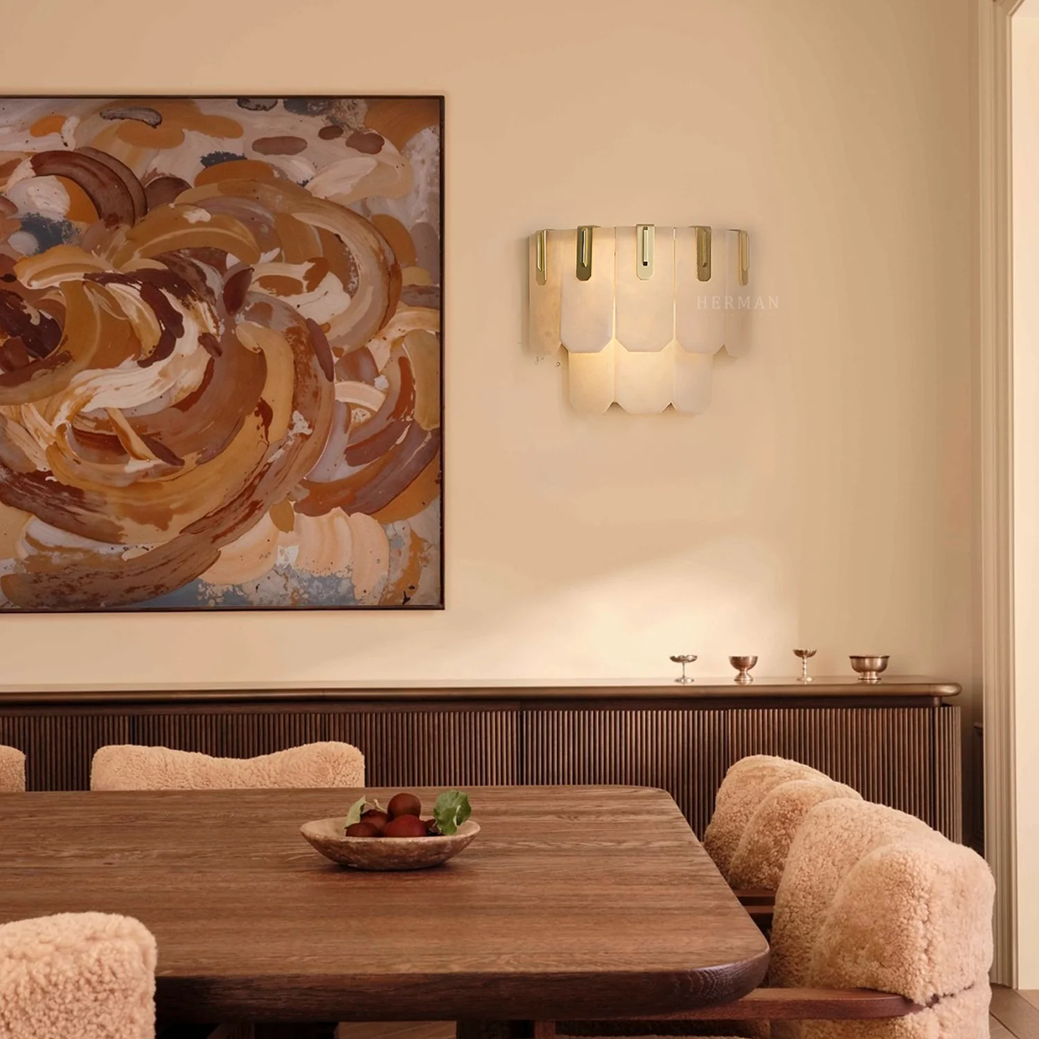 Nadia Alabaster LED Sconce - Image 2