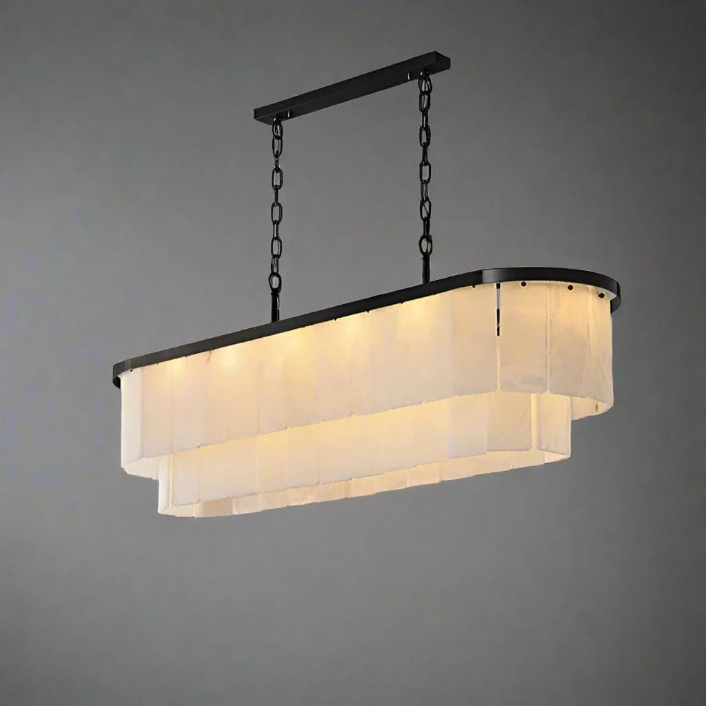 Natural Alabaster Chandelier