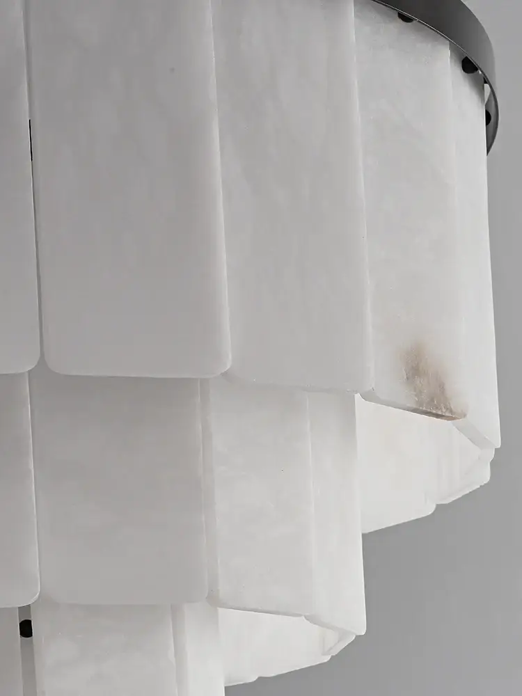 Natural Alabaster Chandelier - Image 3