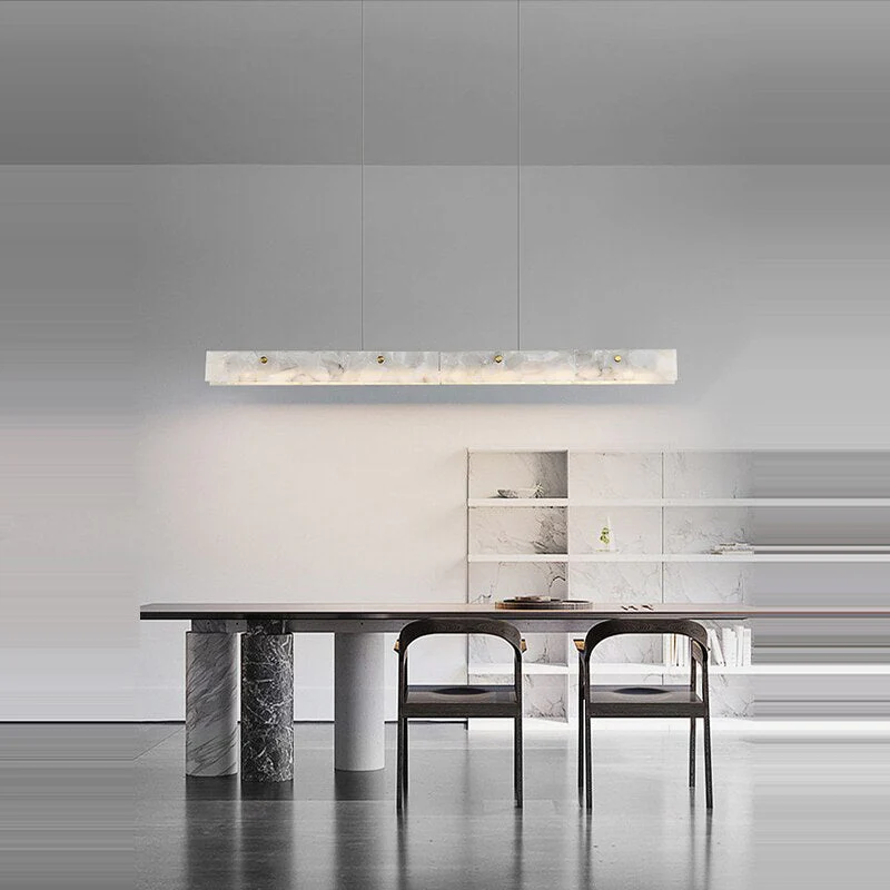 60" Natural Marble Kitchen Island Chandelier - Image 4