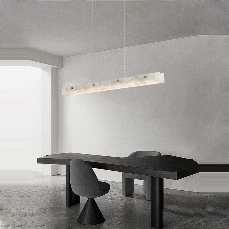 60" Natural Marble Kitchen Island Chandelier - Image 5