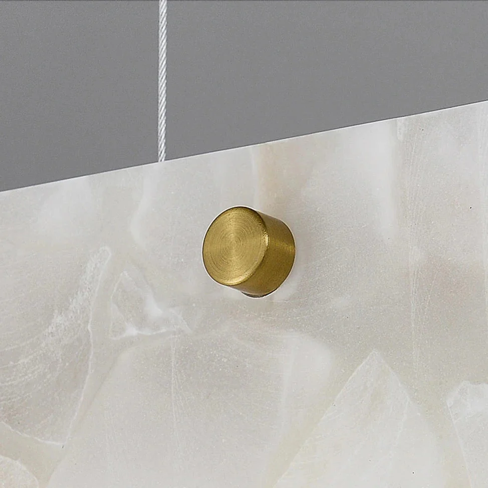 60" Natural Marble Kitchen Island Chandelier - Image 6