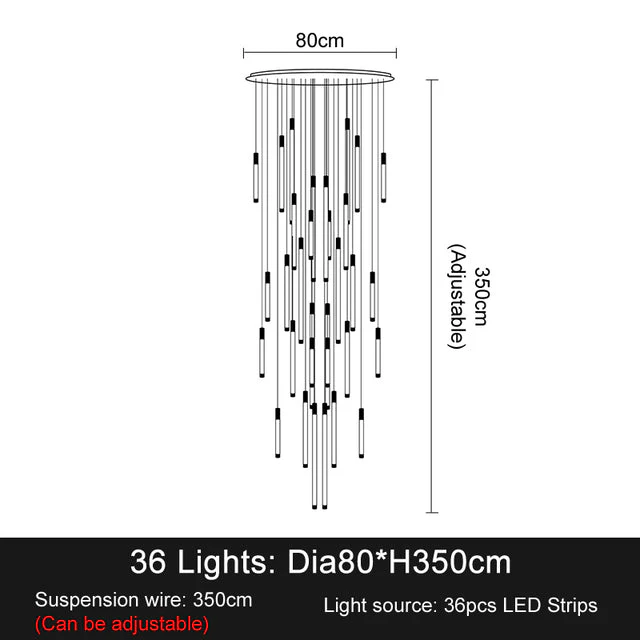 La Barra Staircase Foyer Chandelier - Image 14