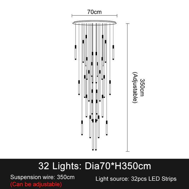 La Barra Staircase Foyer Chandelier - Image 31