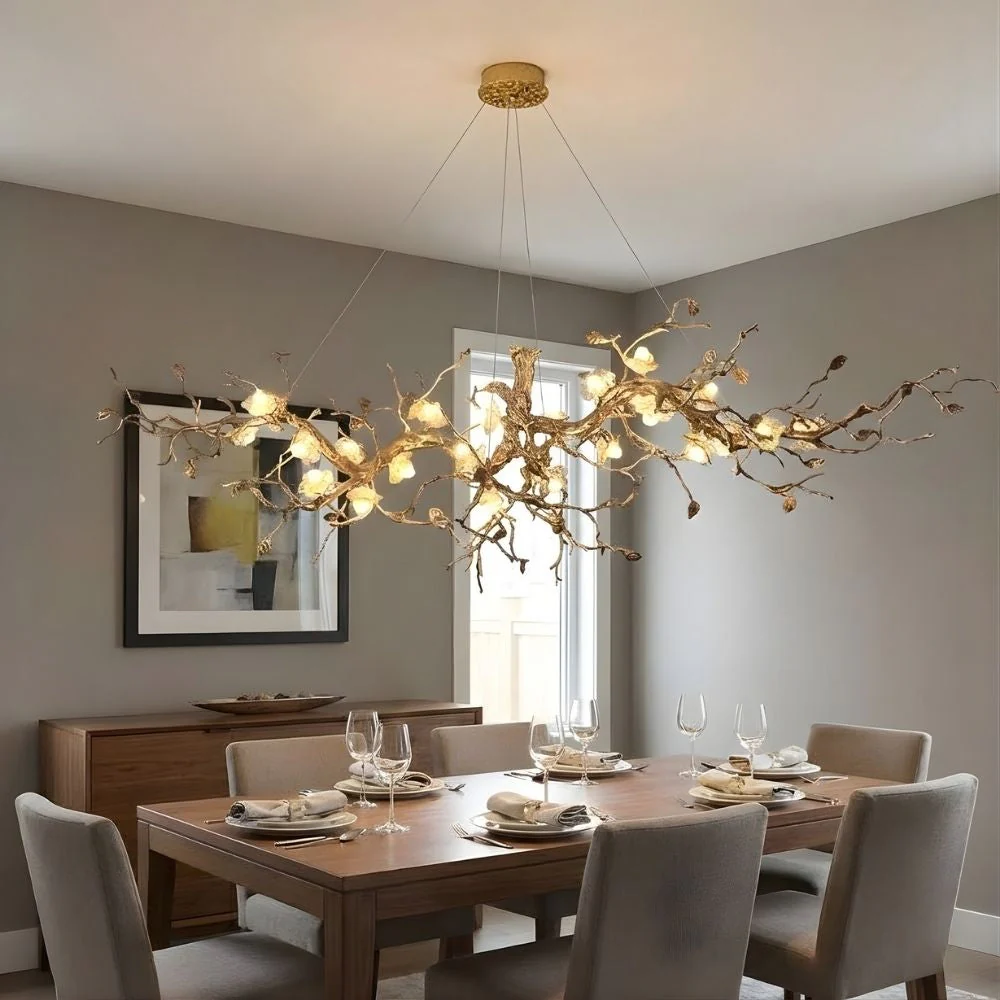 Mona Crystal Flower Branch Chandelier - Image 2
