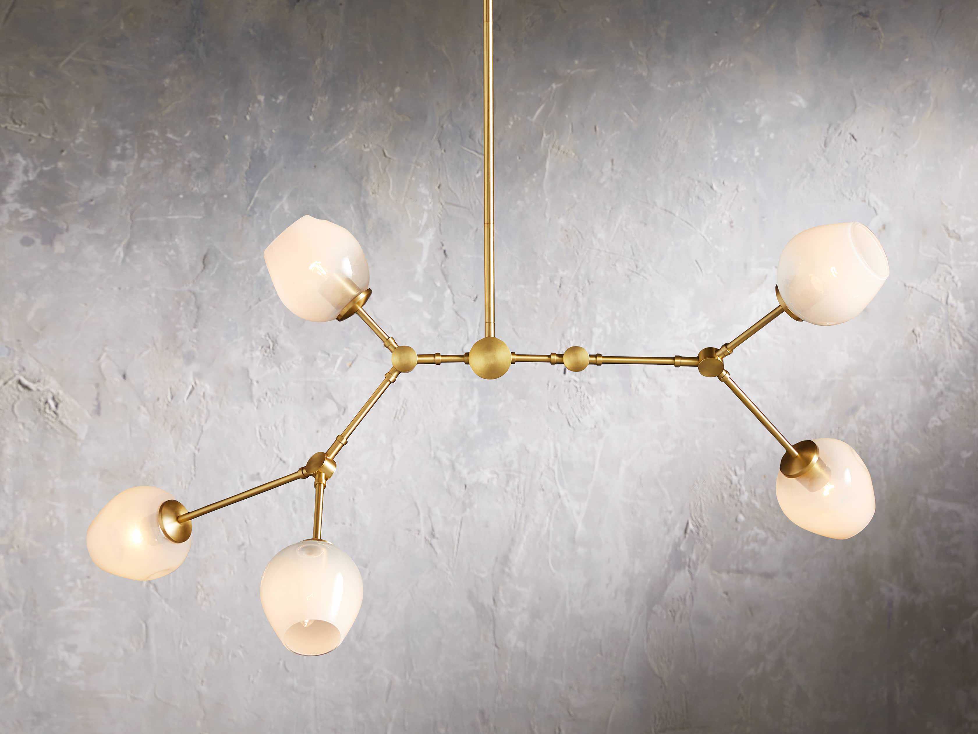 Noella Brass Chandelier 52" - Image 2