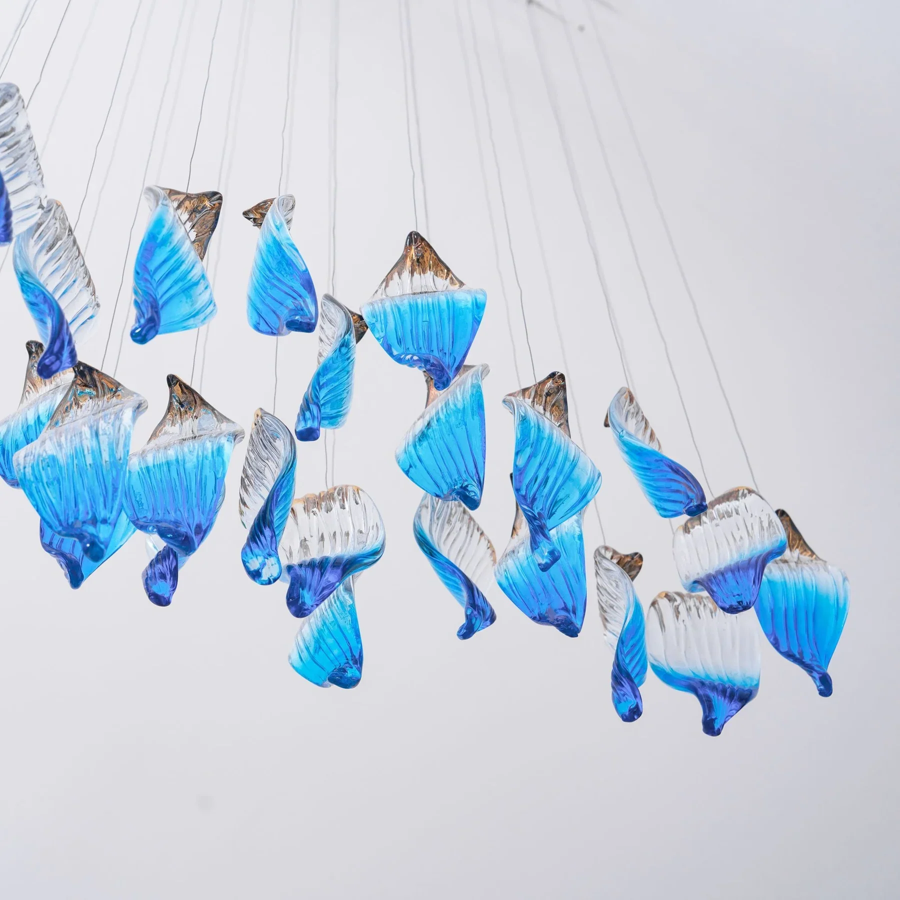 Ocean Drift Blown Glass Customize Chandelier - Image 17