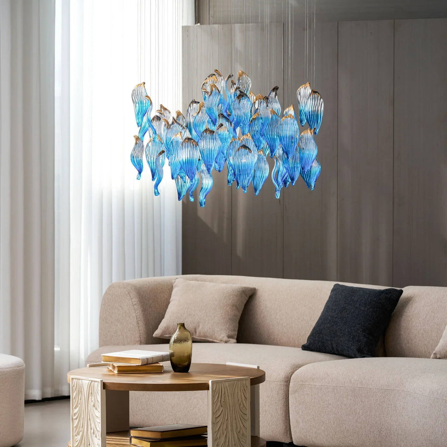 Ocean Drift Blown Glass Customize Chandelier - Image 32