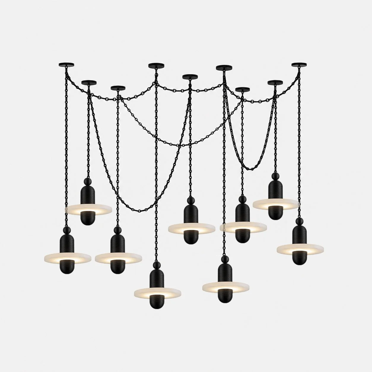 Orbital Drift Chain Chandelier - Image 11