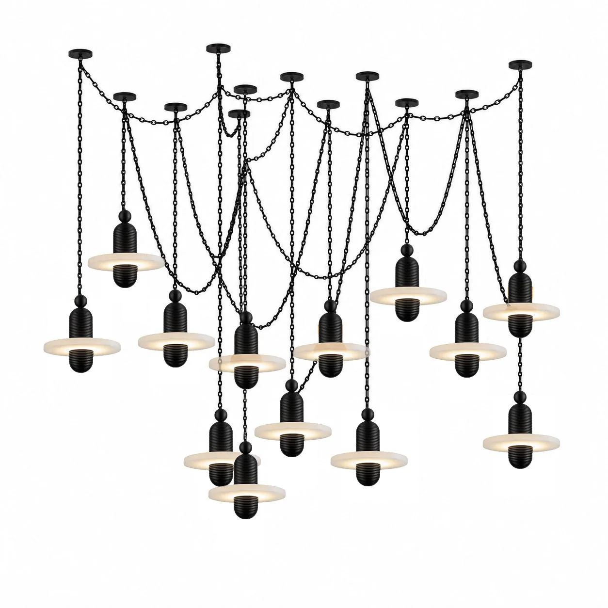 Orbital Drift Chain Chandelier - Image 12