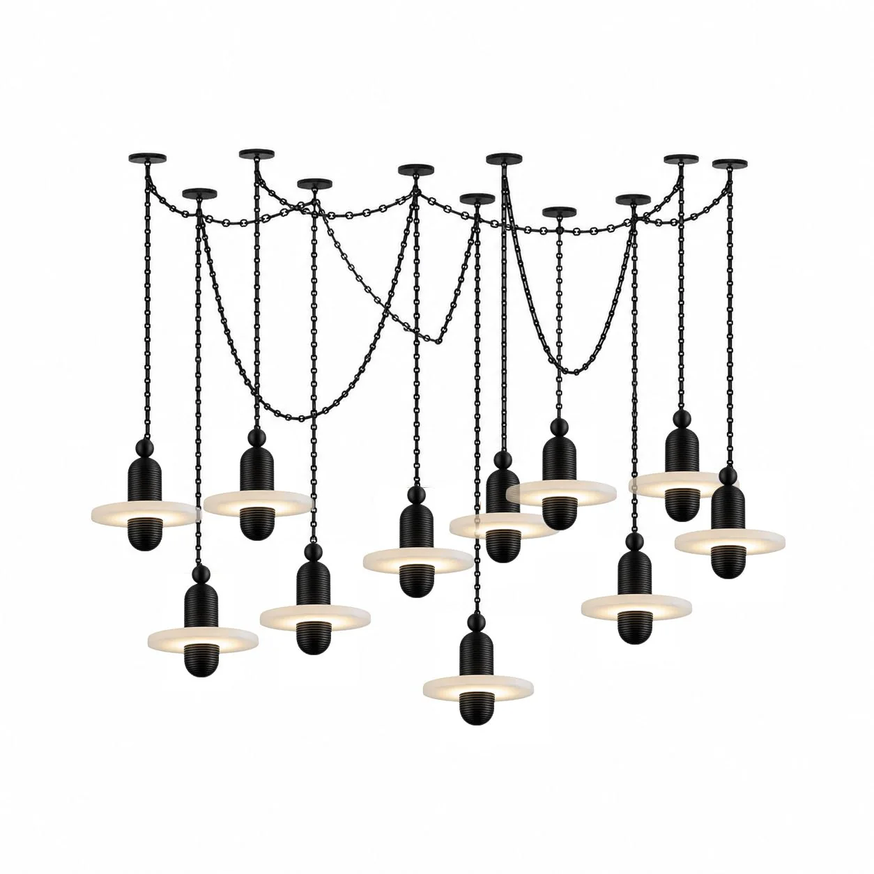 Orbital Drift Chain Chandelier - Image 13