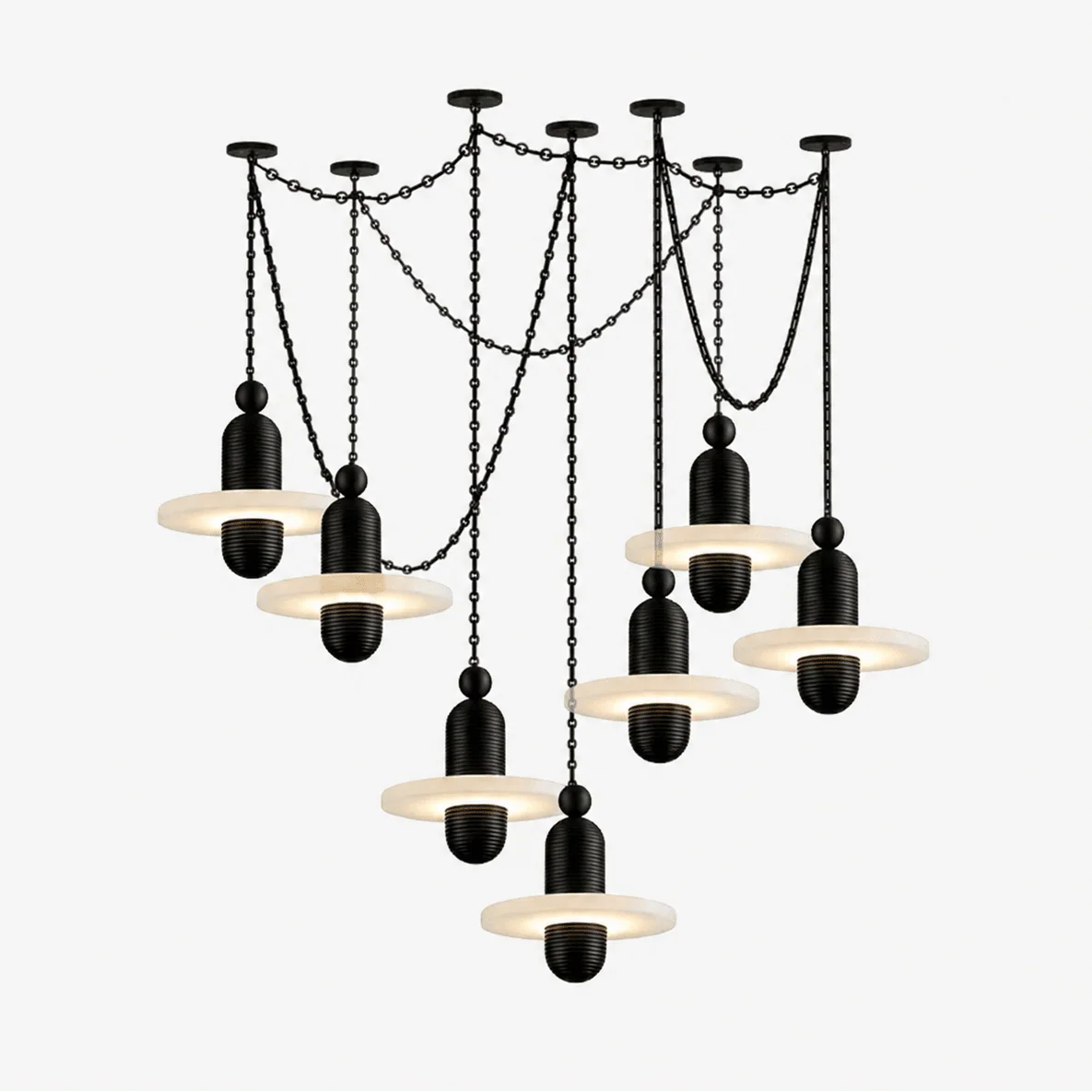 Orbital Drift Chain Chandelier - Image 2