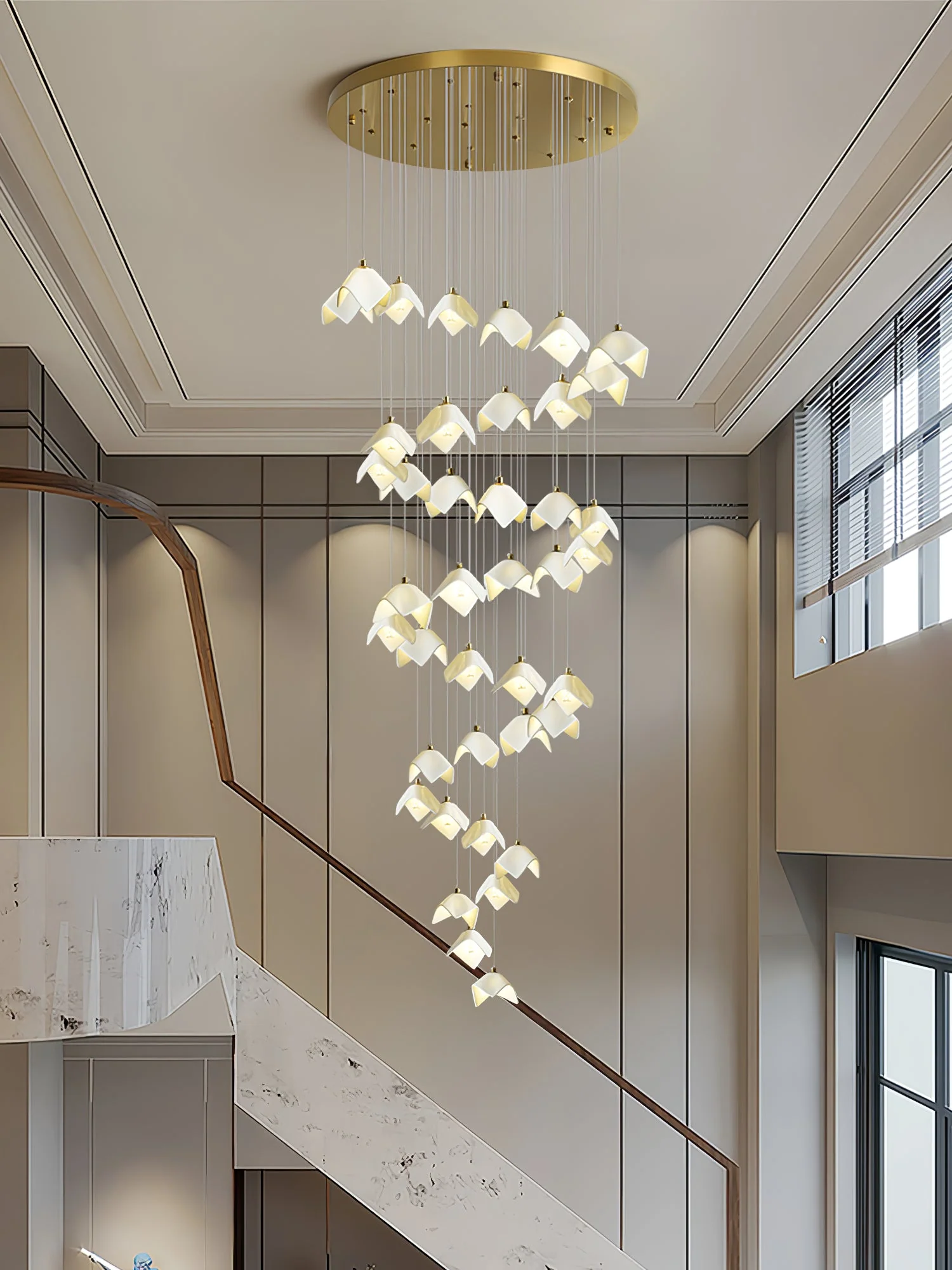 Orlani Cascade Stairs Chandelier - Image 10